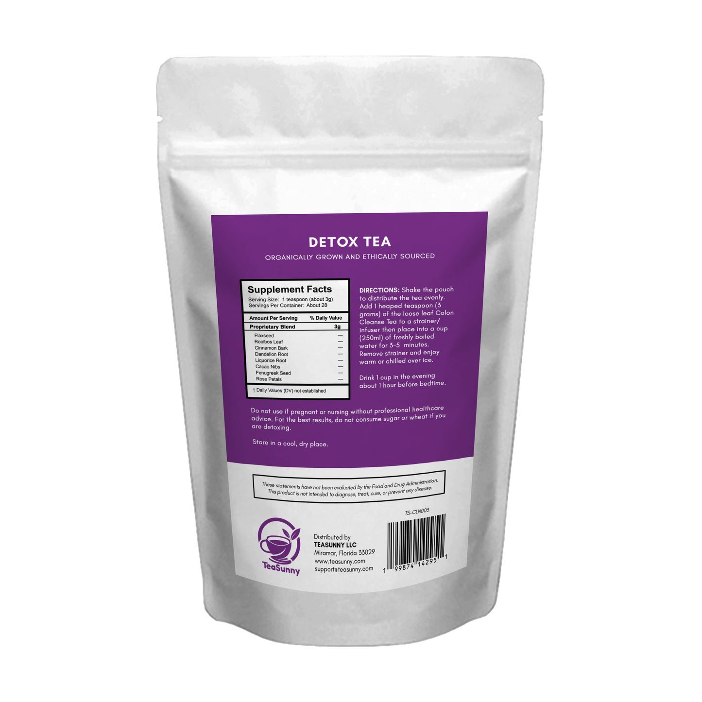 Detox Tea – 28-Day Organic Loose Leaf Cleanse (85g)