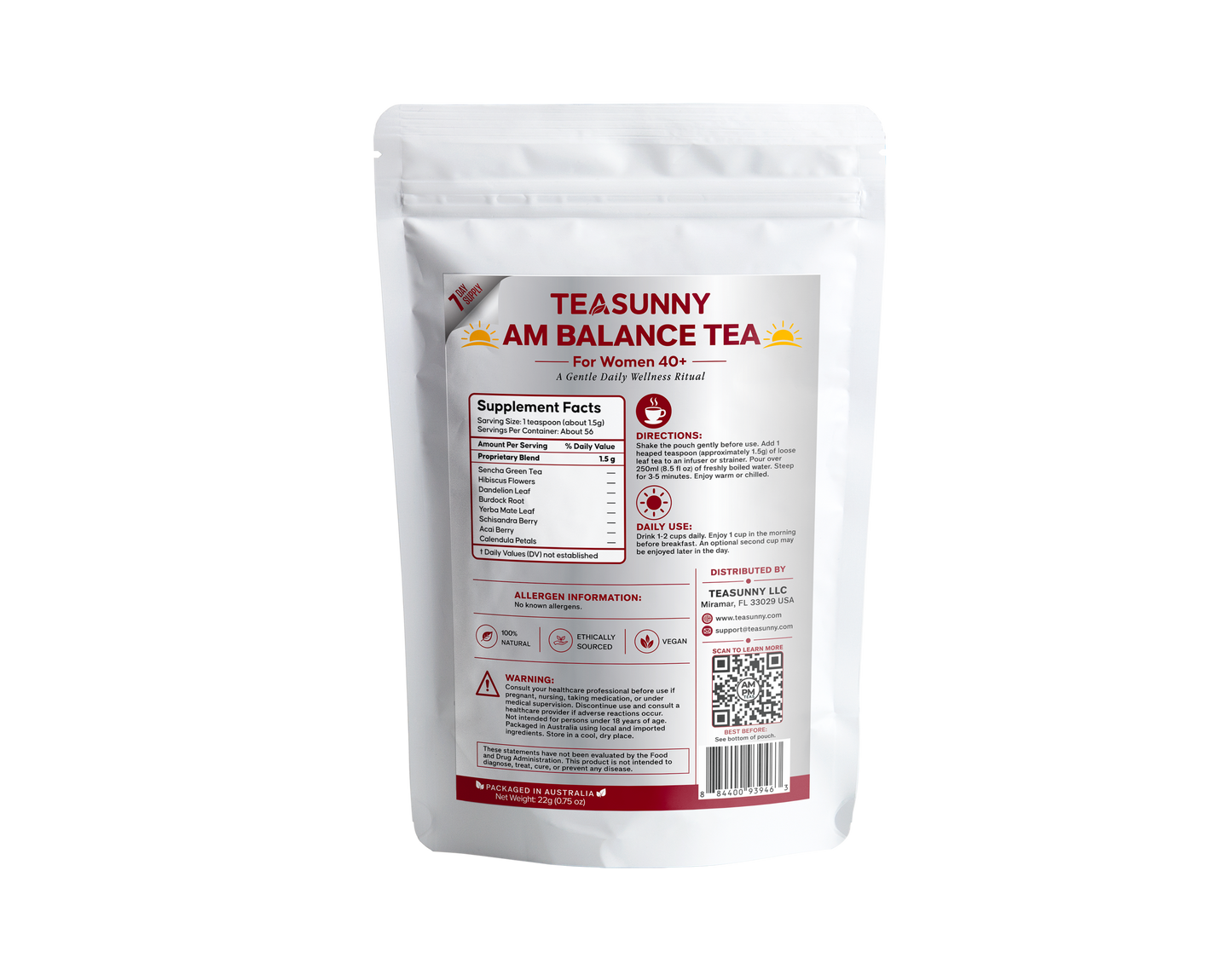 AM Balance Tea 22g 7-Day