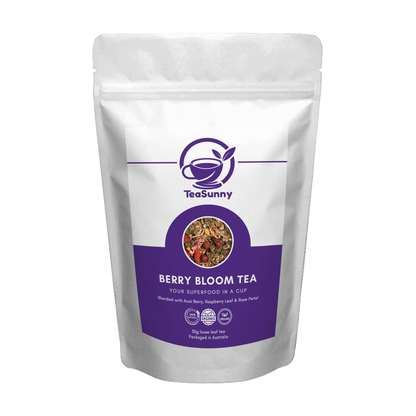 Berry Bloom Tea – Organic Loose Leaf Superfood Blend (30g)