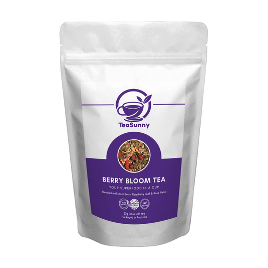 Berry Bloom Tea – Organic Loose Leaf Superfood Blend (30g)