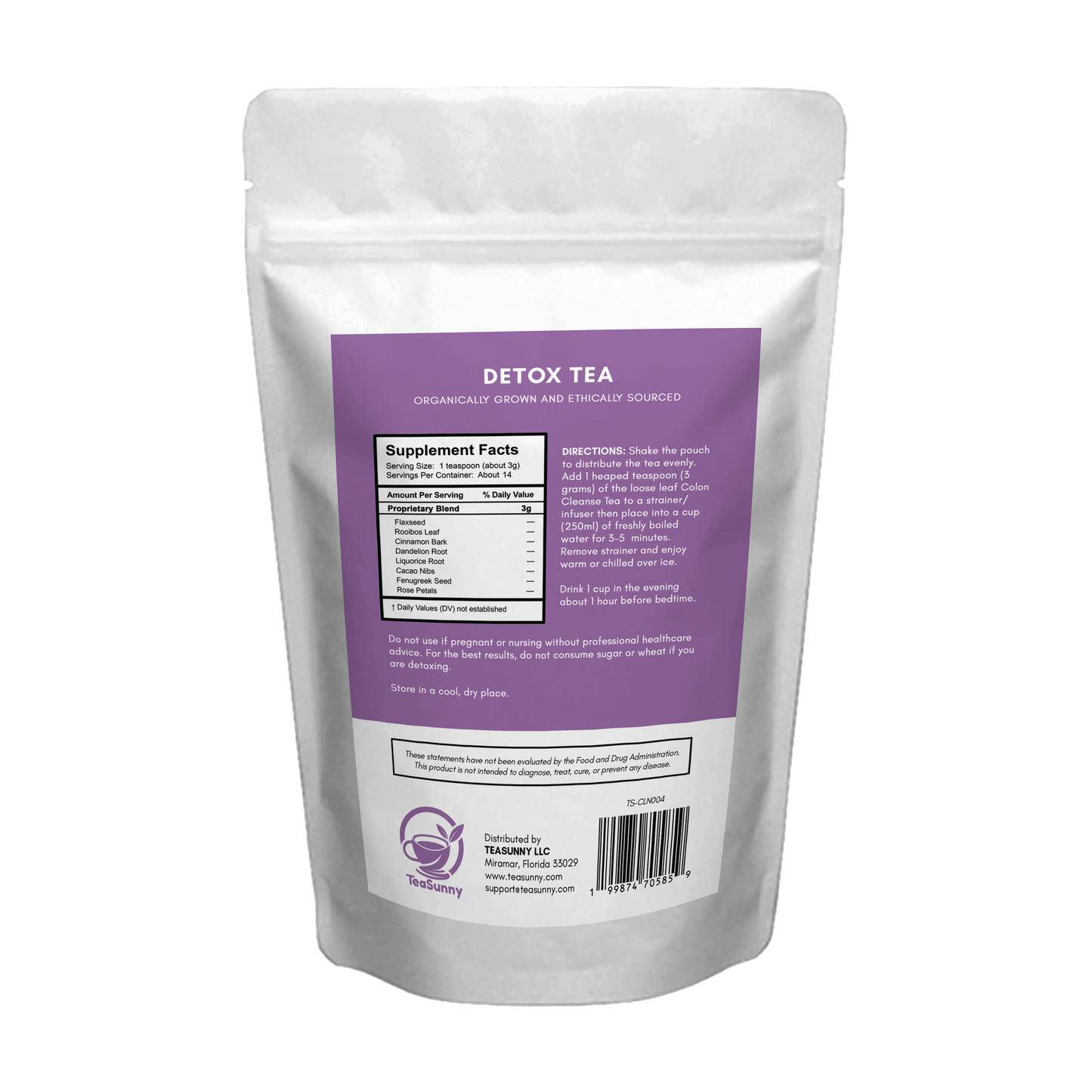 Detox Tea – 14-Day Organic Loose Leaf Cleanse (45g)