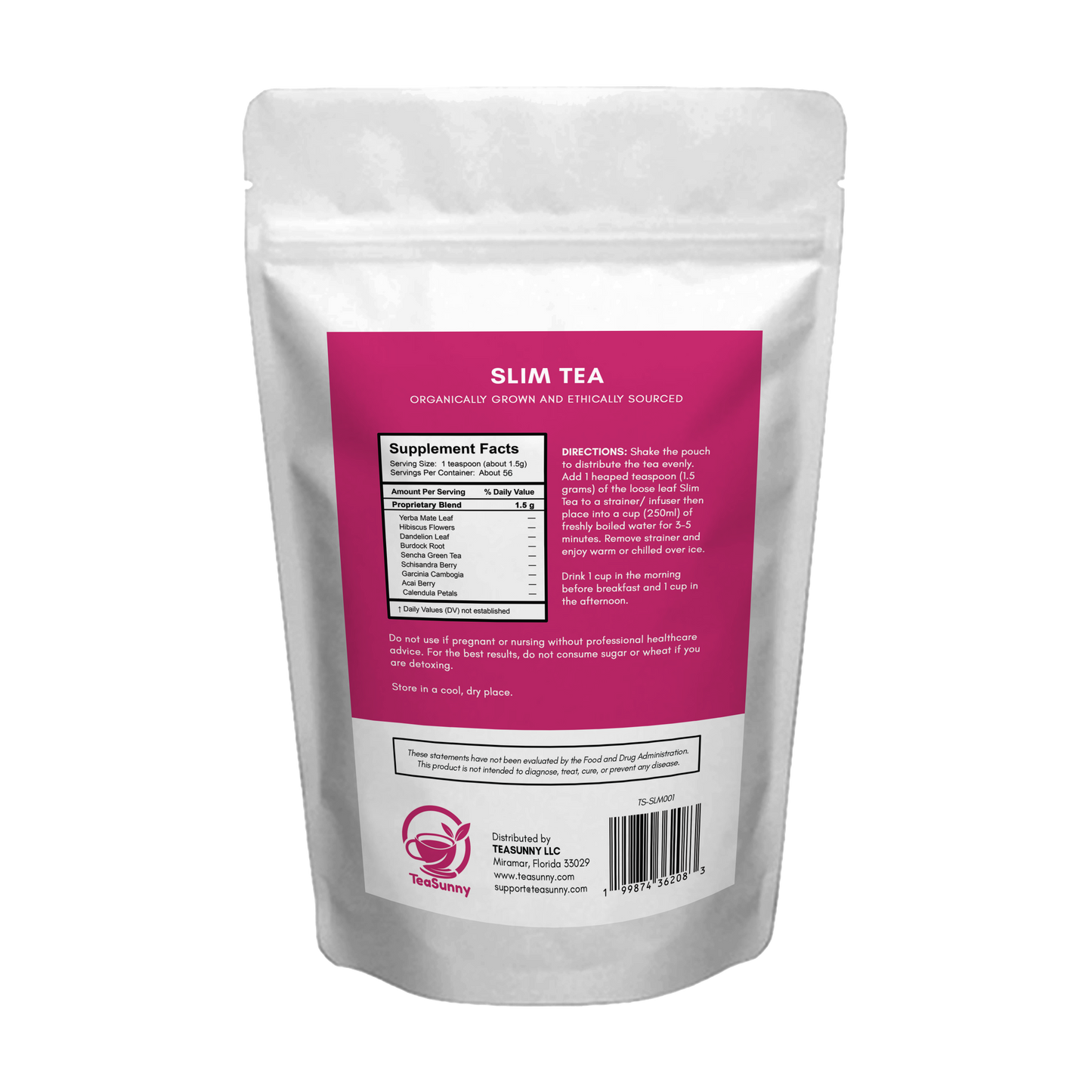 Slim Tea – 28-Day Organic Weight Support Blend (85g)