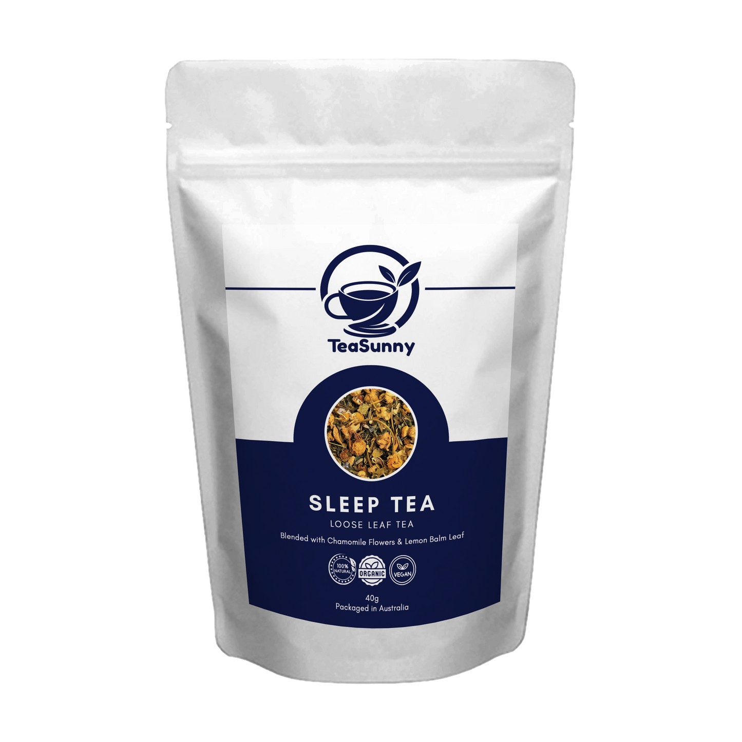 Sleep Tea – Organic Calming Herbal Blend (40g)